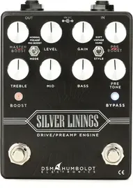 Педаль эффектов для электрогитары DSM Humboldt Electronics Silver Linings Drive/Preamp Pedal