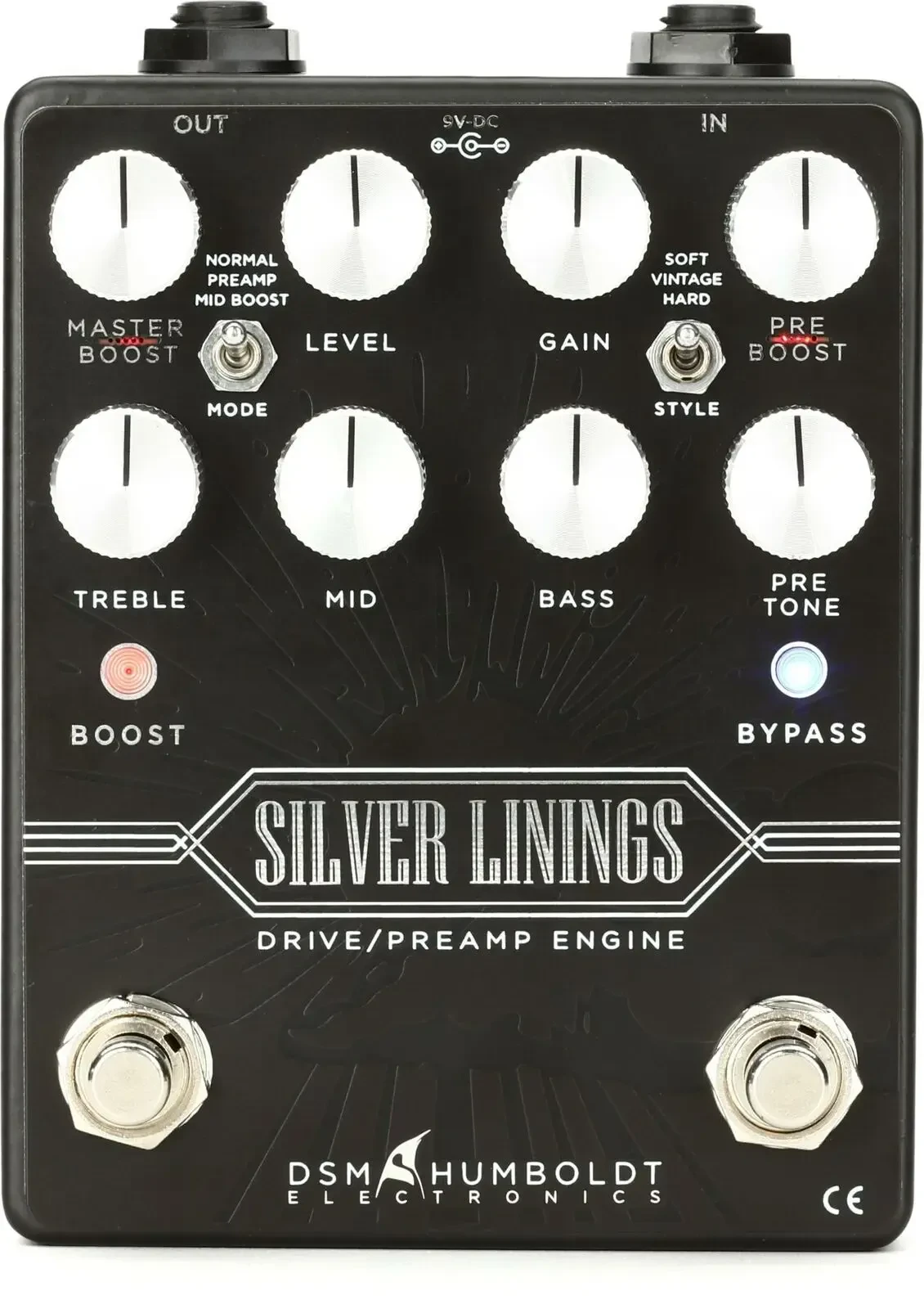 Педаль эффектов для электрогитары DSM Humboldt Electronics Silver Linings Drive/Preamp Pedal