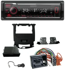 Автомагнитола для Chevrolet Cruze (с 2016) Kenwood MP3, Bluetooth, USB, DAB, черный (глянцевый)