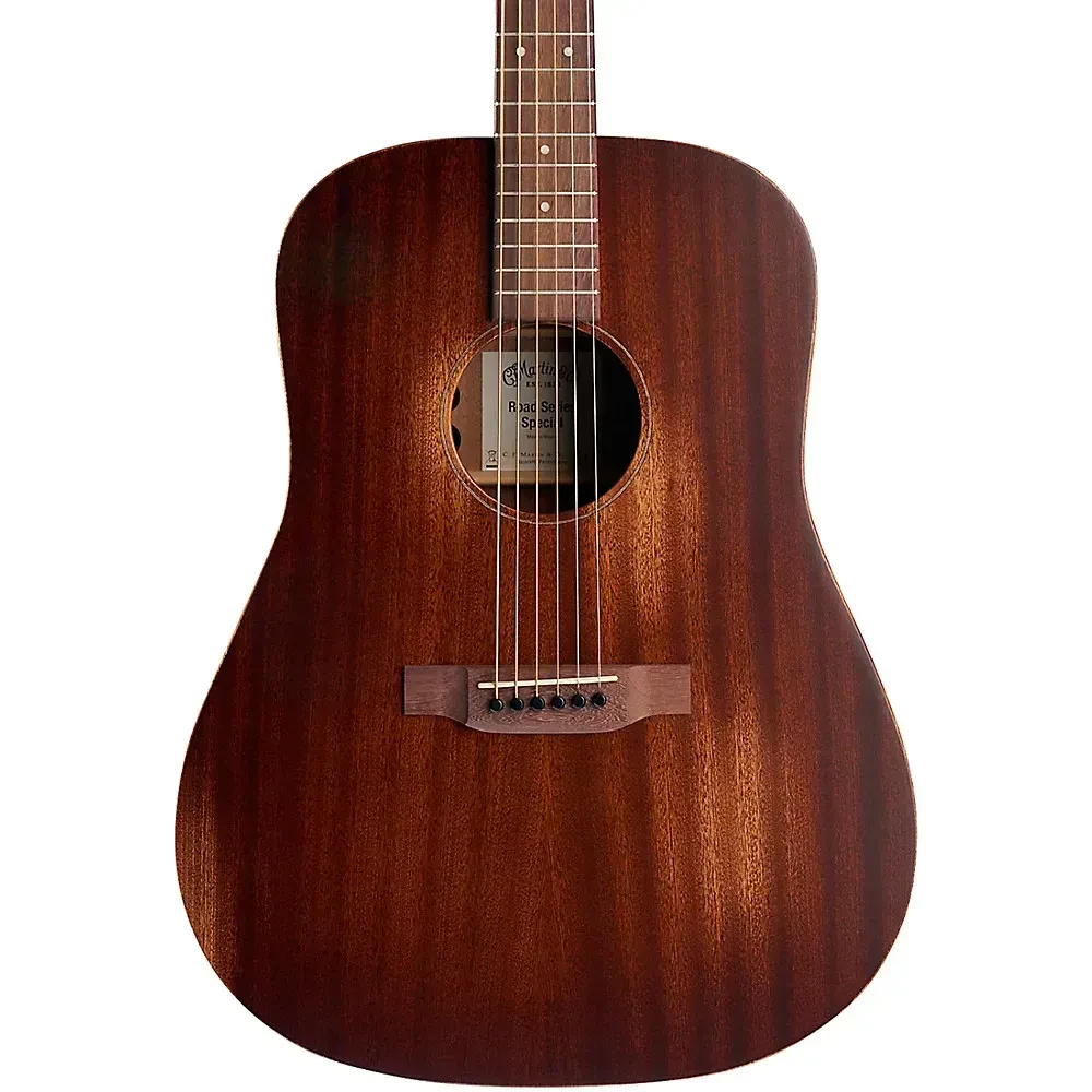 Электроакустическая гитара Martin Guitars 15 Style StreetMaster Dreadnought A/E, цельный сапеле, Dark Stressed Mahogany, с мягким кейсом