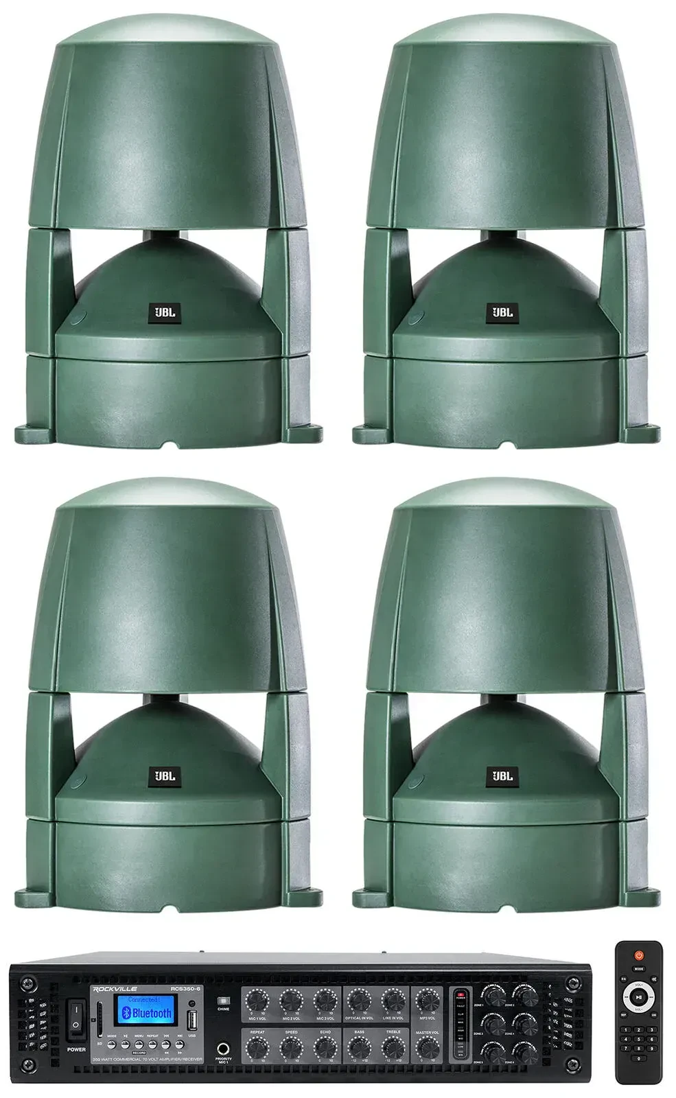 Рупорная акустика JBL Control 88M с усилителем (4 штуки)