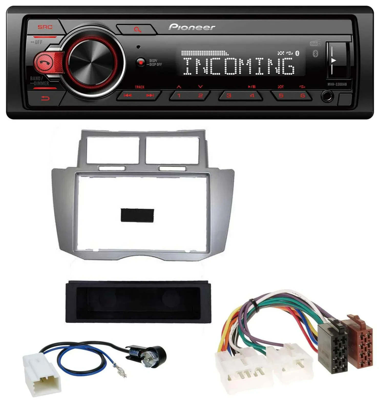 Pioneer Bluetooth USB DAB MP3 Autoradio für Toyota Yaris (2007-2011)