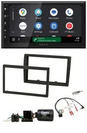 Kenwood DAB Bluetooth USB Lenkrad 2DIN Autoradio für Fiat Ducato