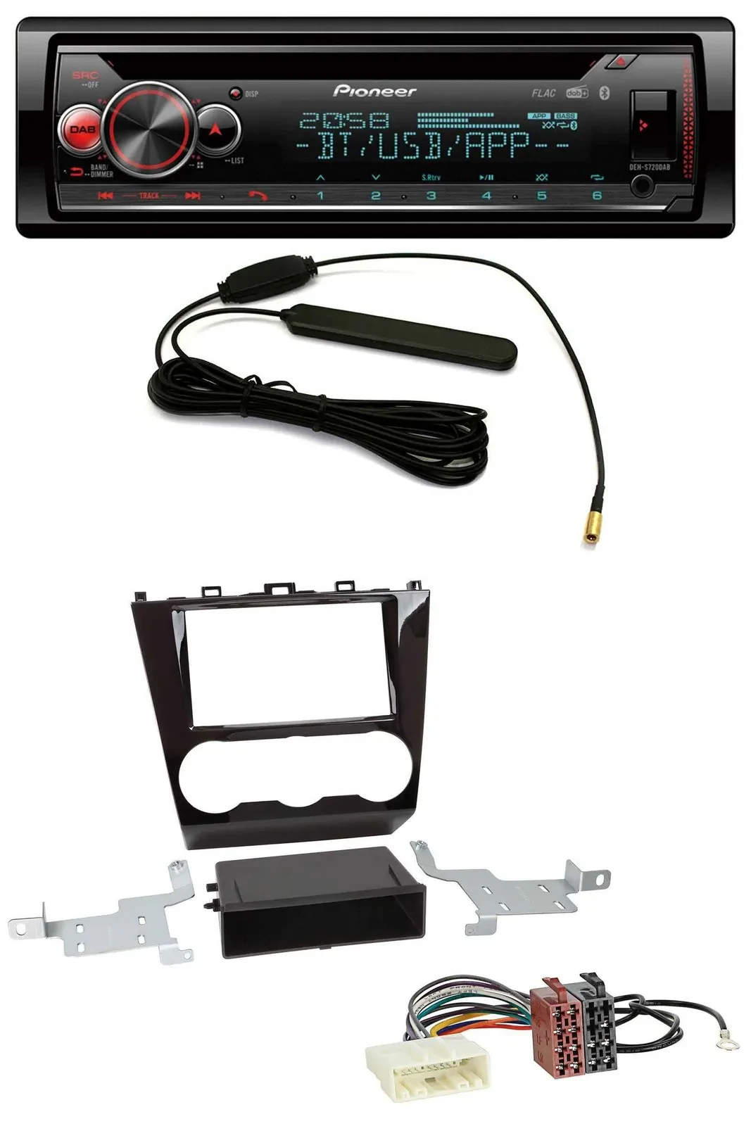 Pioneer USB DAB MP3 Bluetooth CD Autoradio für Subaru Forester SJ Facelift ab 15