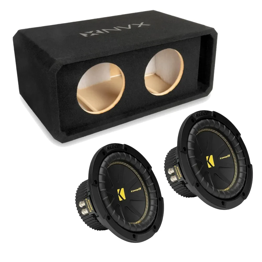 Сабвуфер пассивный NVX NE82P 2×8", фазоинверторный (slot ported), MDF 3/4", с сабвуфером CompC