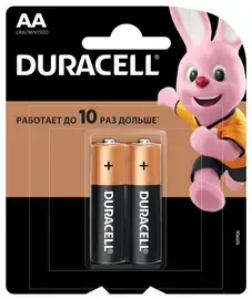 Батарейка AA DURACELL LR6 BASIC уп 2 шт