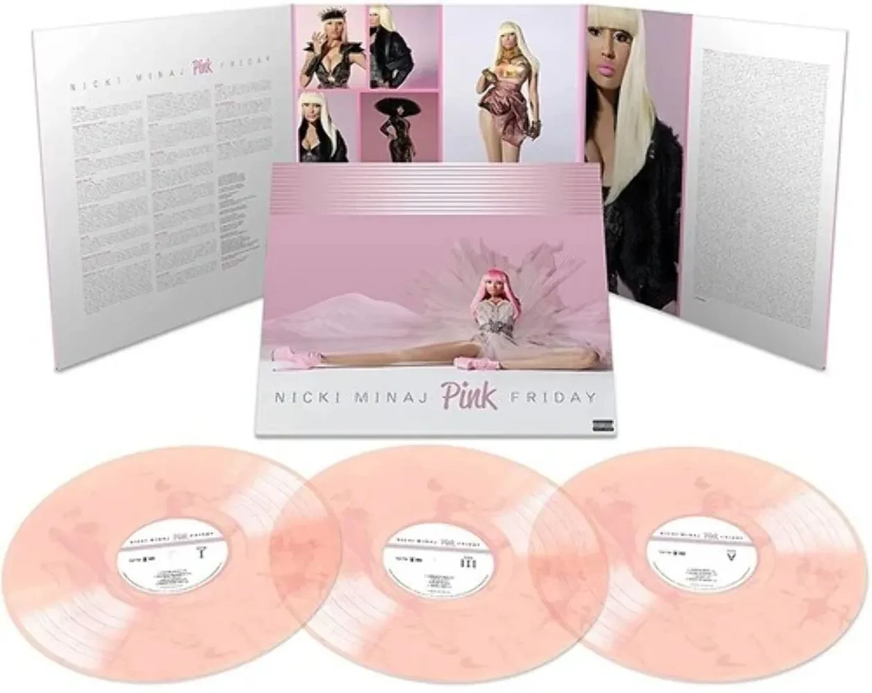 Nicki Minaj - Pink Friday (10th Anniversary) [Pink & White Vinyl] [3-lp] NEW