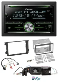 Pioneer Bluetooth Lenkrad DAB 2DIN USB CD Autoradio für VW Passat Polo Scirocco