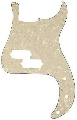 AXL Model PG-377 2-Pickup P Bass Pickguard, White Pearloid