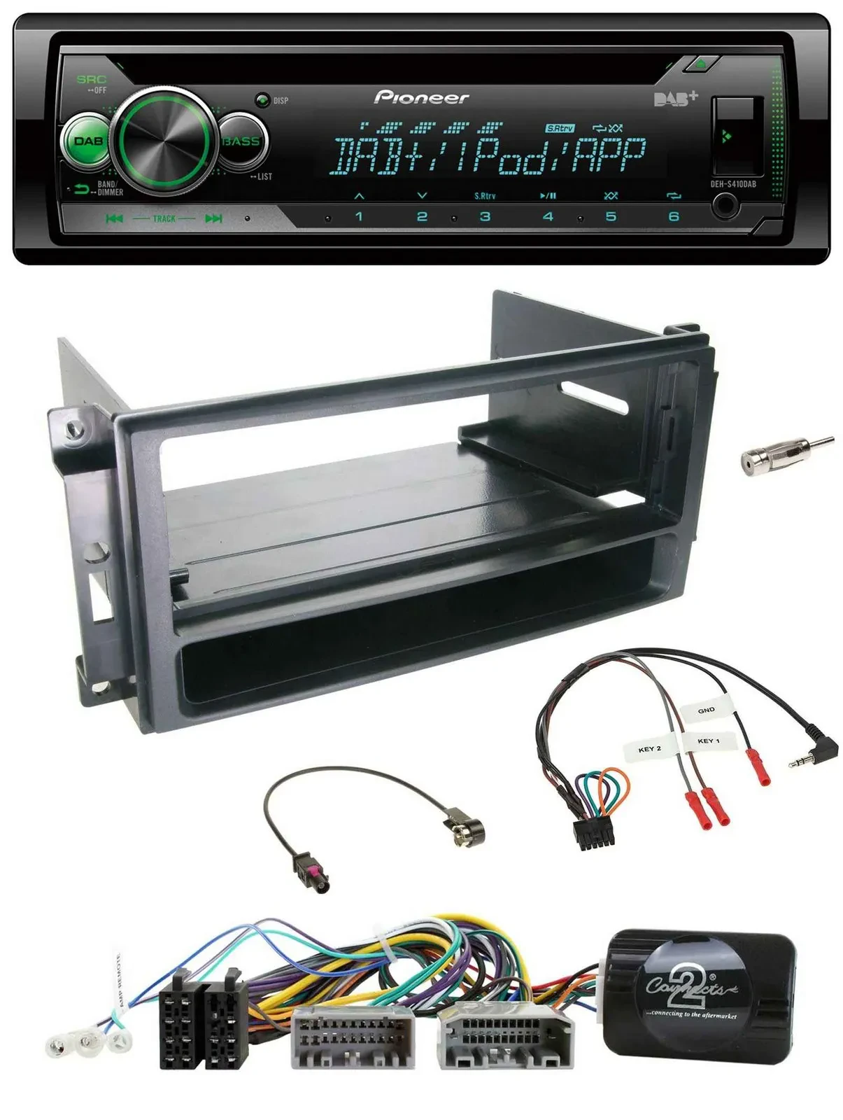 Pioneer USB MP3 DAB Lenkrad CD Autoradio für Chrysler Dodge Jeep