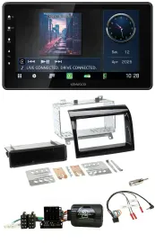 Автомагнитола для Fiat Ducato (2012–2015) Kenwood Bluetooth, USB, DAB, черный (Piano Black)