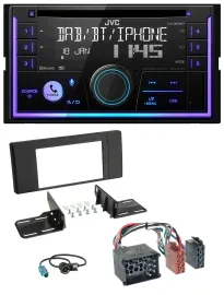 JVC MP3 USB 2DIN DAB Bluetooth CD Autoradio für BMW X5 (E53 2000 2002)