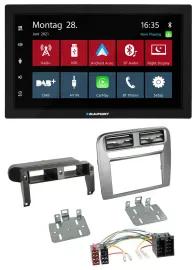 Автомагнитола Blaupunkt 2 DIN, Bluetooth, DAB, USB, для Fiat Grande Punto (2005–2009), антрацитовый