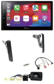 Автомагнитола Pioneer 2DIN DAB USB Bluetooth для Toyota RAV4 2001-2005 с поддержкой кнопок на руле