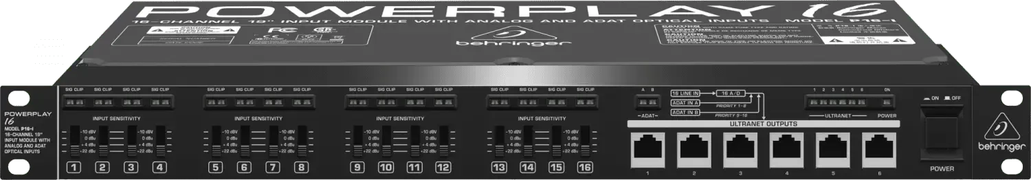 ЦАП/АЦП конвертер Behringer P16-I Powerplay 16