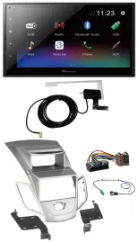 Pioneer DAB MP3 Bluetooth 2DIN USB Autoradio für Ford Fiesta 2010-17 Display sil