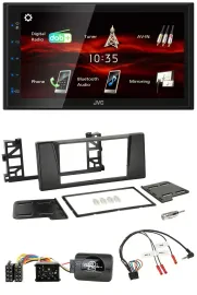 Автомагнитола для BMW 5 Series E39 (1997–2001) JVC 2 DIN, USB, Bluetooth, DAB, управление с руля