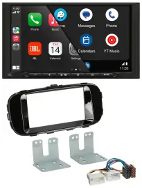 Автомагнитола для Kia Soul (PS, с 2014) JBL 2-DIN, MP3, DAB, Bluetooth, USB, пиано-черный