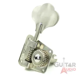 Hipshot 4-In-line HB2 Clover Key Bass Tuners, Nickel, Set of 4 (20210N)