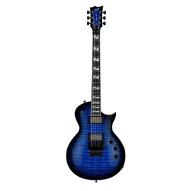 ESP USA Eclipse Floyd Rose 6 String Dark Blue Sunburst Electric Guitar