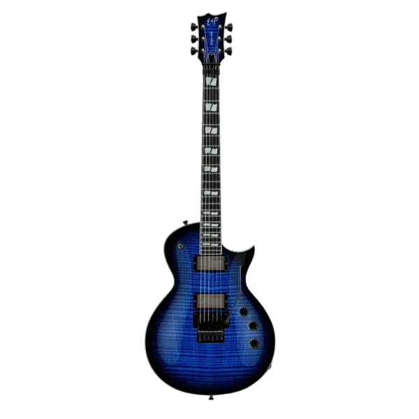 ESP USA Eclipse Floyd Rose 6 String Dark Blue Sunburst Electric Guitar