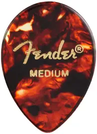 Медиаторы Fender 358 Shape Picks, Tortoise Shell, Medium, 12 Count