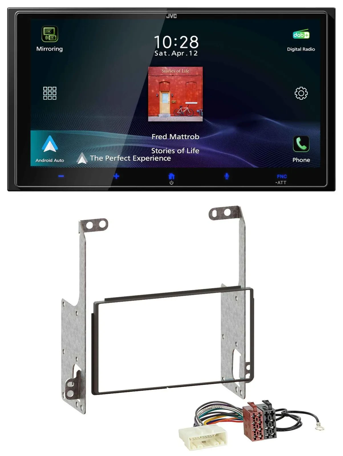 JVC USB Bluetooth 2DIN DAB MP3 Autoradio für Nissan X-Trail 2007-2014