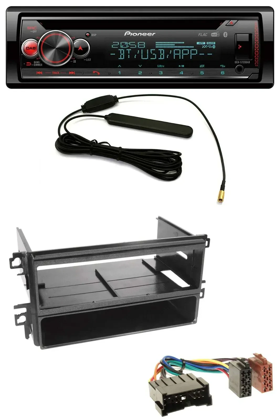 Автомагнитола для Hyundai Santa Fe / Sonata (до 2005) Pioneer USB, DAB, MP3, Bluetooth, CD