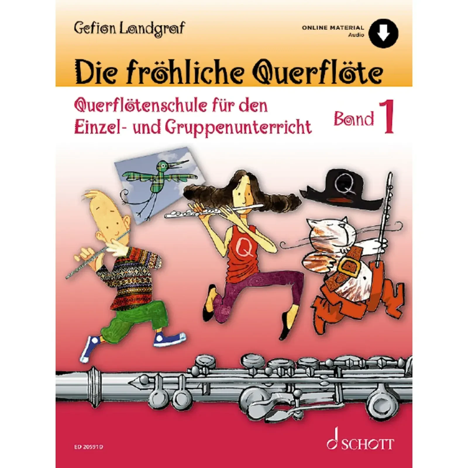 Учебное пособие Schott Music Die Fröhliche Querflöte 1 Schulwerk für Querflöten