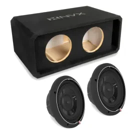 Сабвуфер NVX NE82P 2x 8", щелевой порт, МДФ 3/4", shallow