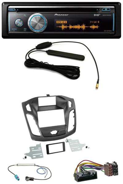 Pioneer CD USB Bluetooth DAB MP3 Autoradio für Ford Focus (DYB, 2011-2014)