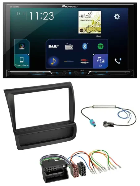 Pioneer MP3 Bluetooth USB 2DIN DAB Autoradio für Audi R8 (42, 2006-2015)
