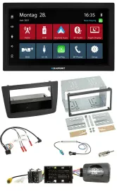 Blaupunkt Lenkrad Bluetooth DAB 2DIN USB Autoradio für Alfa Mito 14-18 schwarz
