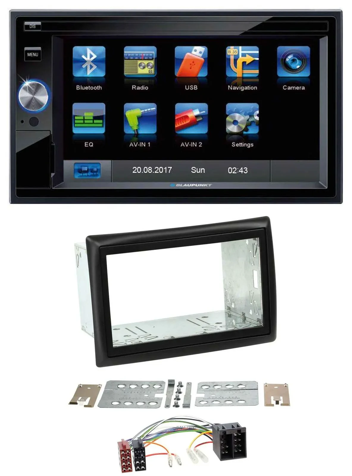 Blaupunkt SD Bluetooth 2DIN MP3 USB AUX Autoradio für Renault Megane 2002-2008