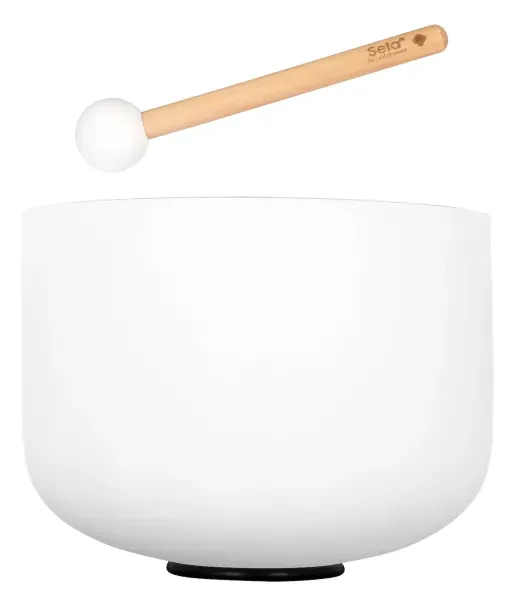 SELA SECFU8B Crystal Singing Bowl Frosted B 432Hz