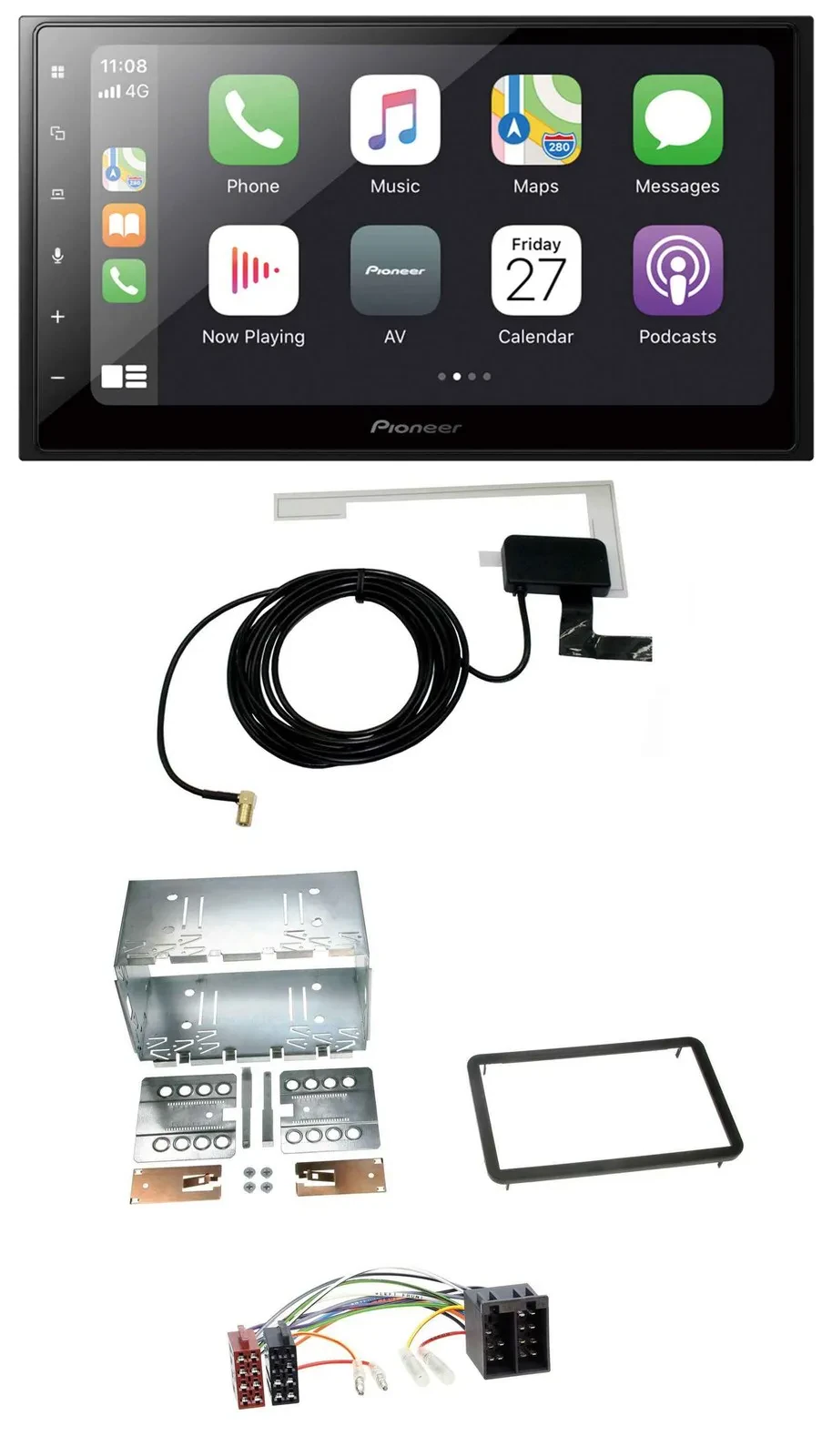 Автомагнитола Pioneer 2DIN USB MP3 Bluetooth DAB для Alfa Romeo 159/Brera/Spider