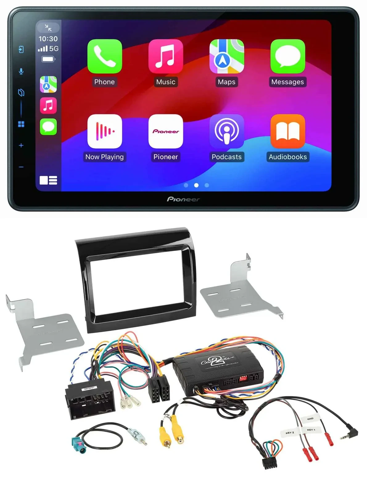 Pioneer Bluetooth 2DIN USB Lenkrad DAB Autoradio für Fiat Citroen Peugeot Infoad