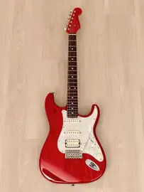 Электрогитара Fender Stratocaster ST62-ASH MH HSS Trans Red w/gigbag Japan 2012