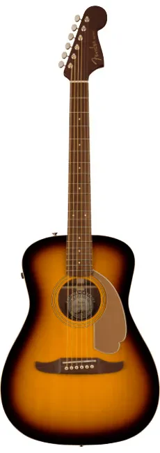 Fender California Series Malibu Player Parlor Acoustic Electric, Sunburst - Demo