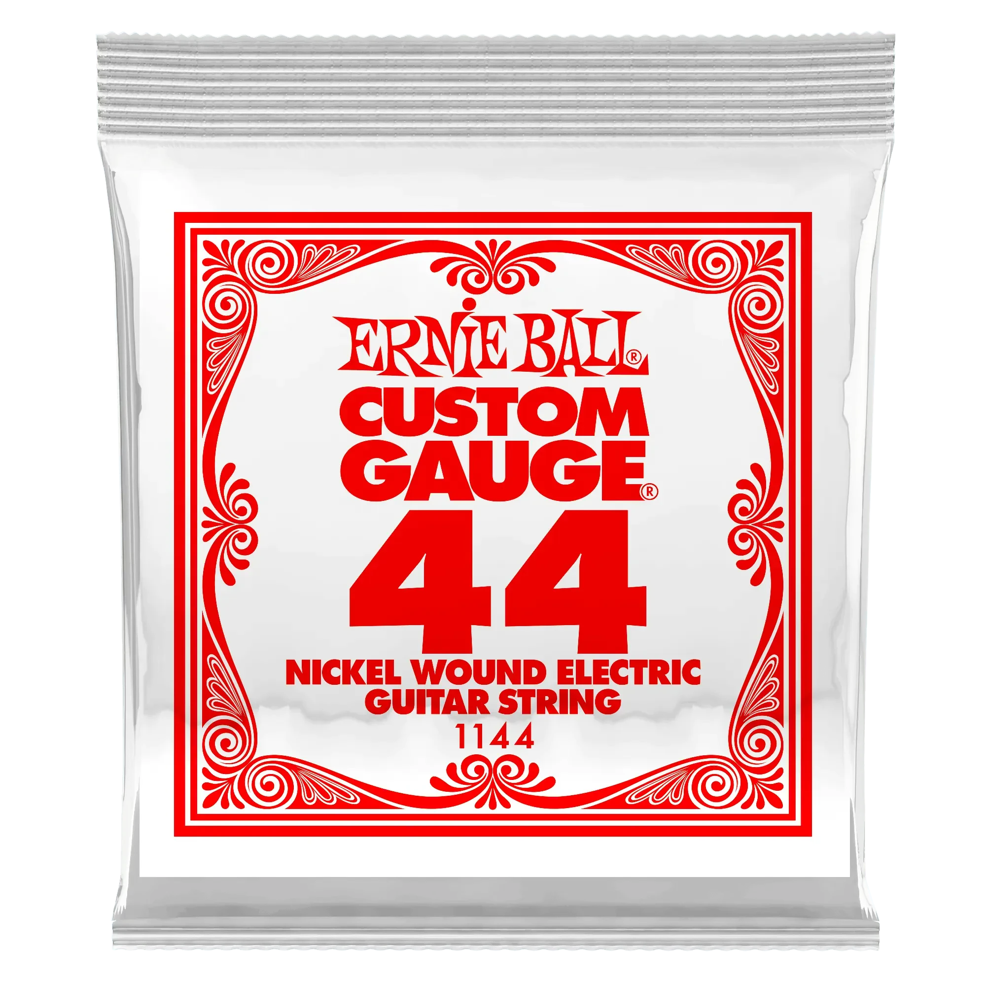 Струна для электрогитары Ernie Ball P01144 Custom gauge, сталь никелированная, калибр 44