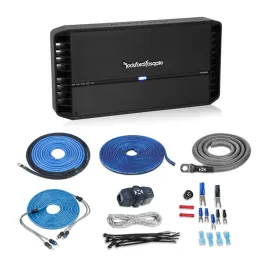 Rockford Fosgate P1000X2 1000W 2-Channel Car Amplifier w/ Free 4-Gauge Amp Kit