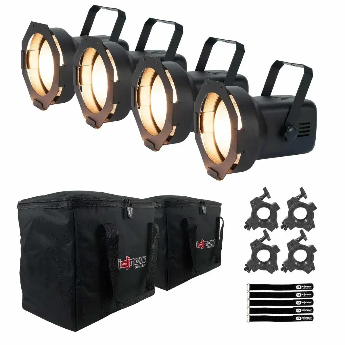 Прожектор Eliminator Lighting PAR38EL PAR38, низкопрофильный (набор, 4 шт.) с кейсом