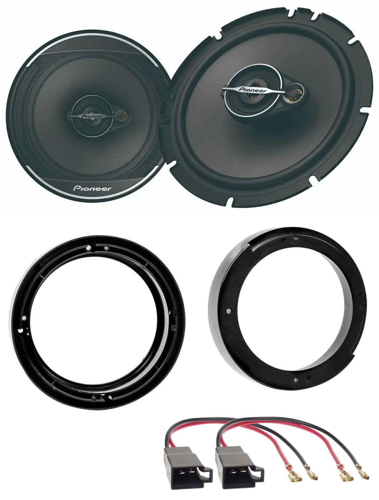 Pioneer 16,5cm 3-Wege 320Watt Lautsprecher für VW Fox Lupo Polo Fronttür Auto Bo