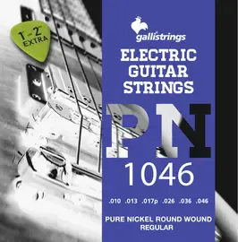 Струны для электрогитары Galli Strings PN1046 Pure Nickel Regular 010-046