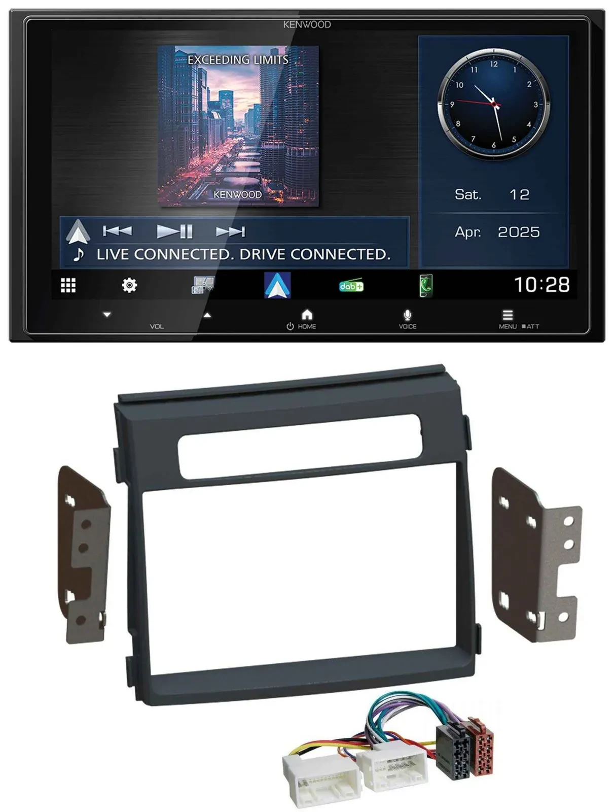 Kenwood Bluetooth 2DIN USB DAB MP3 Autoradio für Kia Soul AM Facelift 11-14