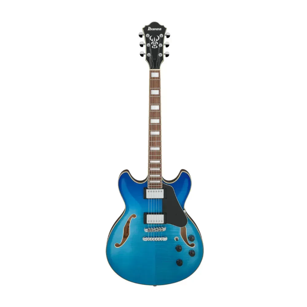 Б/У Электрогитара Ibanez Artcore AS73FM-AZG полуакустическая, 6-струнная, цвет Azure Blue Gradation