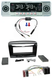 Dietz DAB USB MP3 Bluetooth Autoradio für Lancia Y ab 12 schwarz glänzend