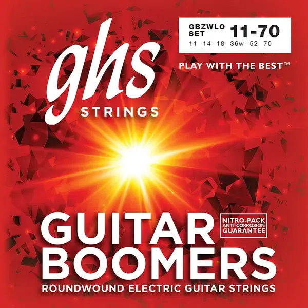 Струны для электрогитары GHS Strings GBZWLO Zakk Wylde Boomers 11-70