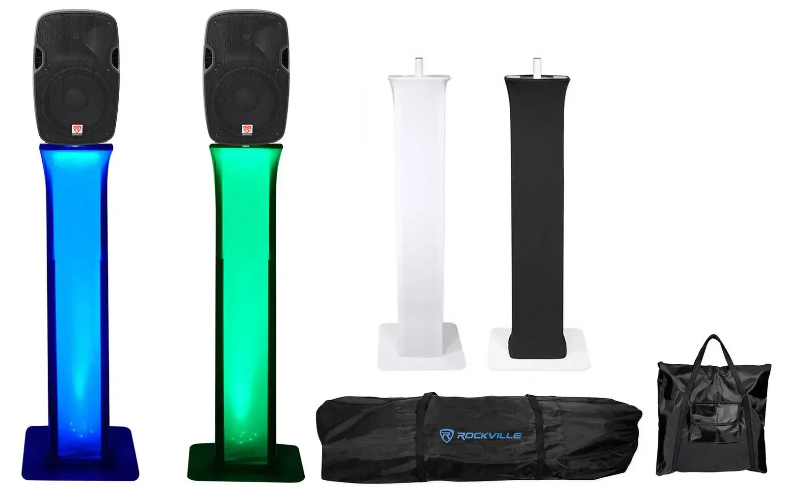 Пассивная акустическая система Rockville SPGN128 Black с аксессуарами (пара)