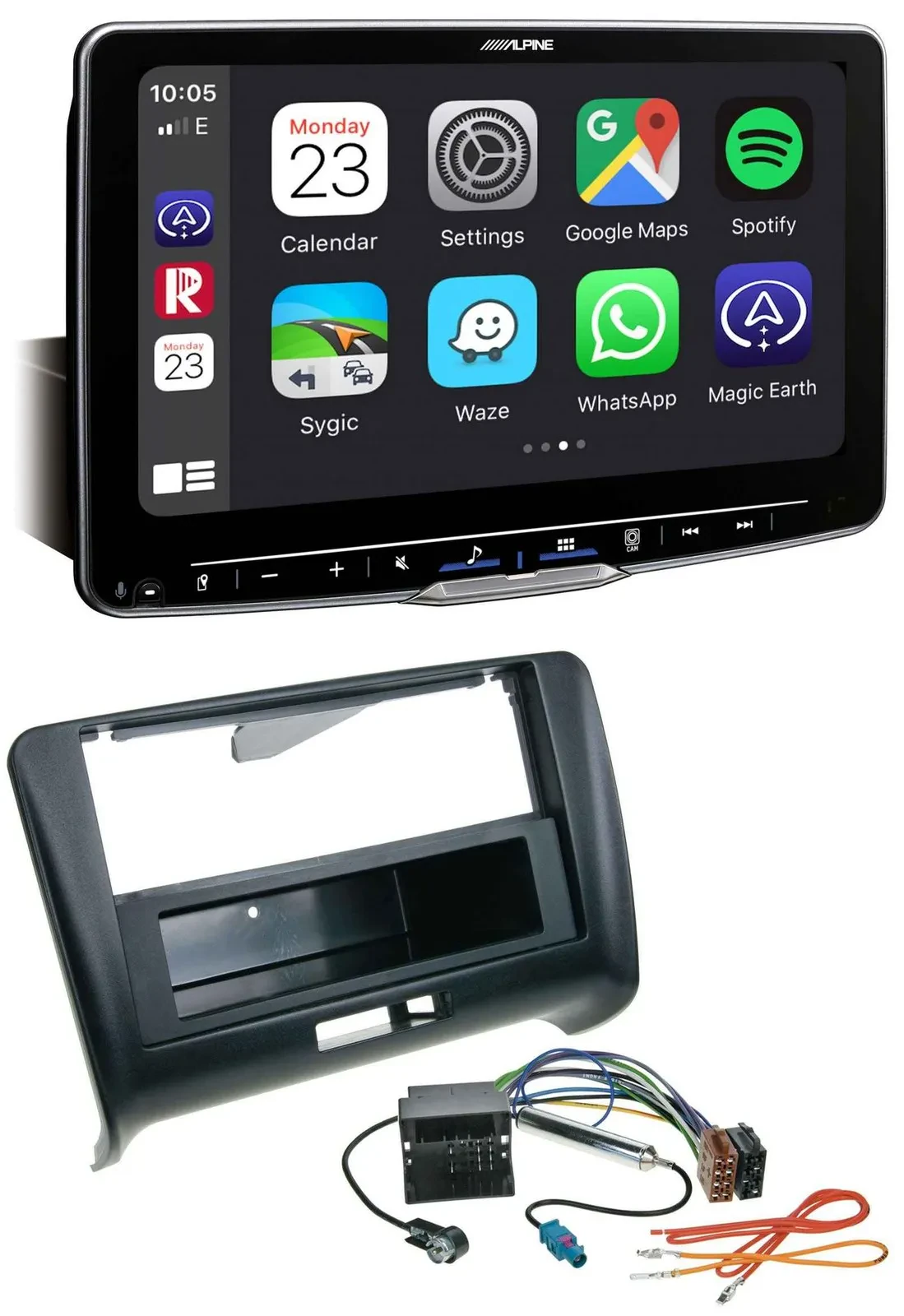 Alpine Bluetooth MP3 USB DAB Autoradio für Audi TT (2006-2014) - Quadlock